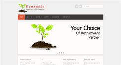 Desktop Screenshot of dynamitesearchselection.com